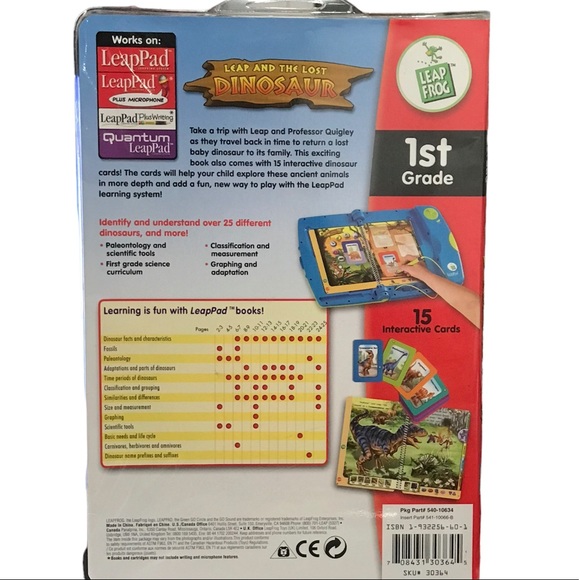 Leapfrog LeapPad LeapAnd The Lost Dinosaur Book & Game - Picture 2 of 2
